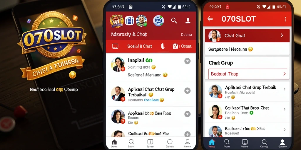 Tampilan antarmuka 070SLOT yang menarik untuk Chat Grup.