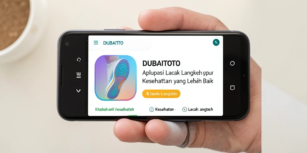 Tampilan antarmuka DUBAITOTO untuk pelacakan langkah yang informatif.