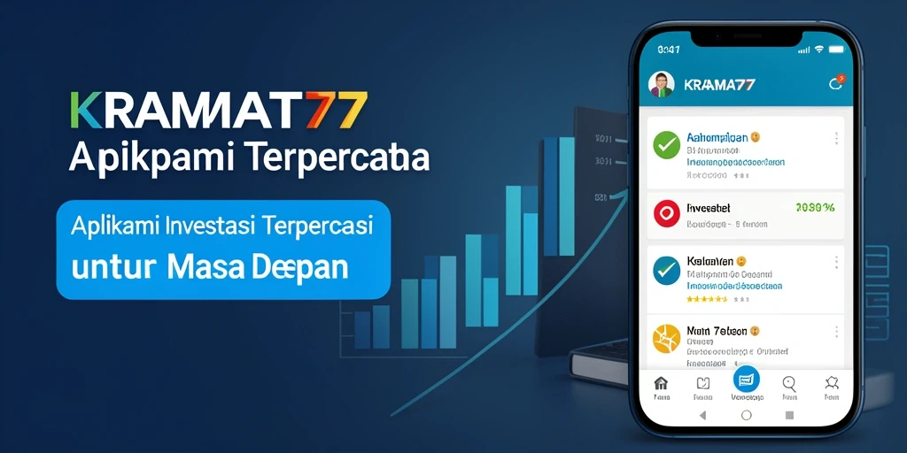 Tampilan antarmuka aplikasi KRAMAT77 yang ramah pengguna untuk investasi.