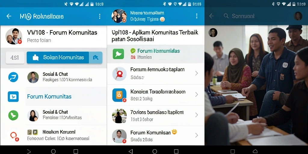 Antarmuka VW108 mudah digunakan untuk forum komunitas.